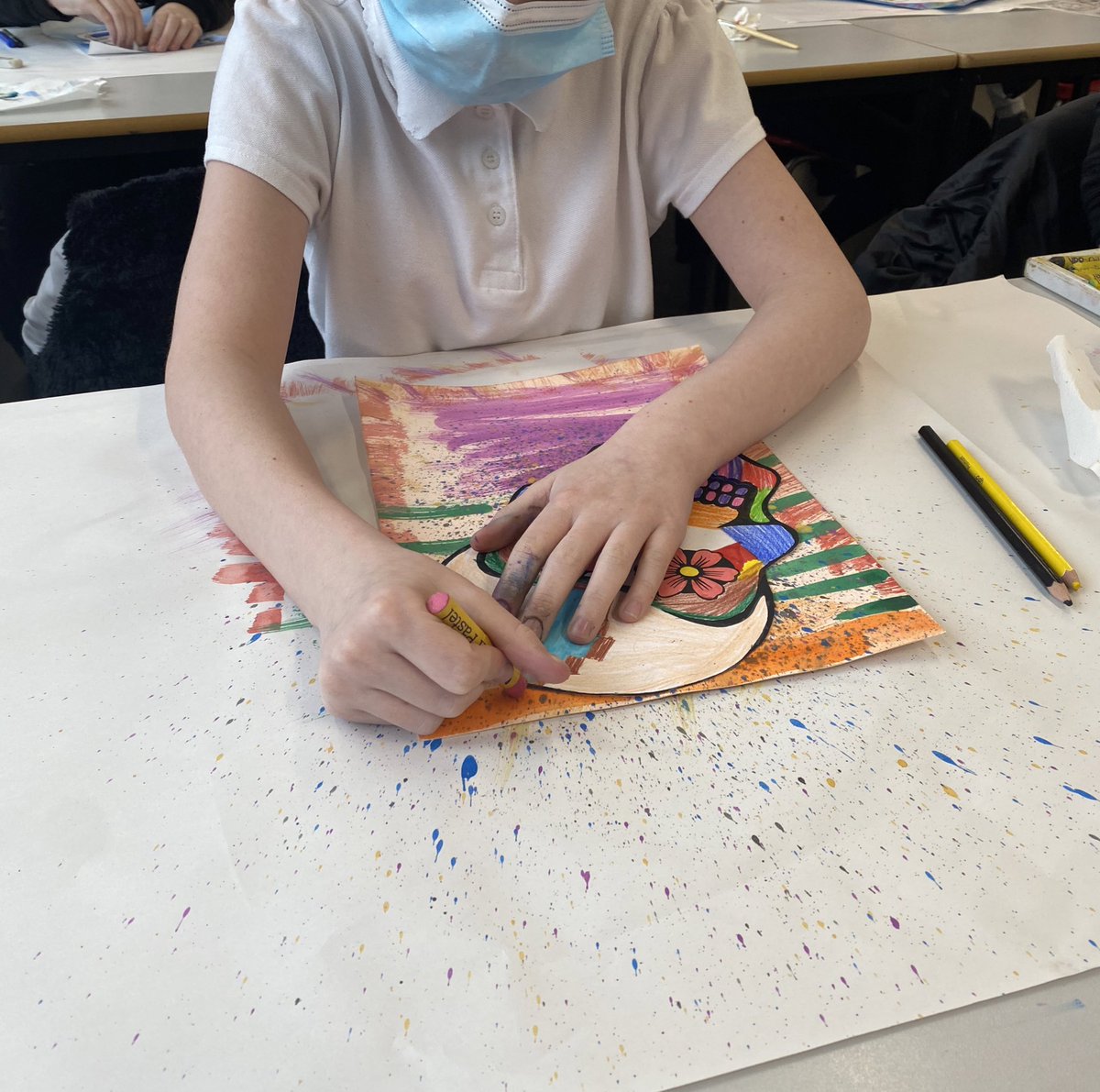 MsRitchie_Art's tweet photo. It was lovely to meet the P7’s from St Gerard’s on Friday afternoon for some Art and Design! I spy some talent! 🔎 🖼 #youngartists  @CN_HS https://t.co/dCz7jmUpGF