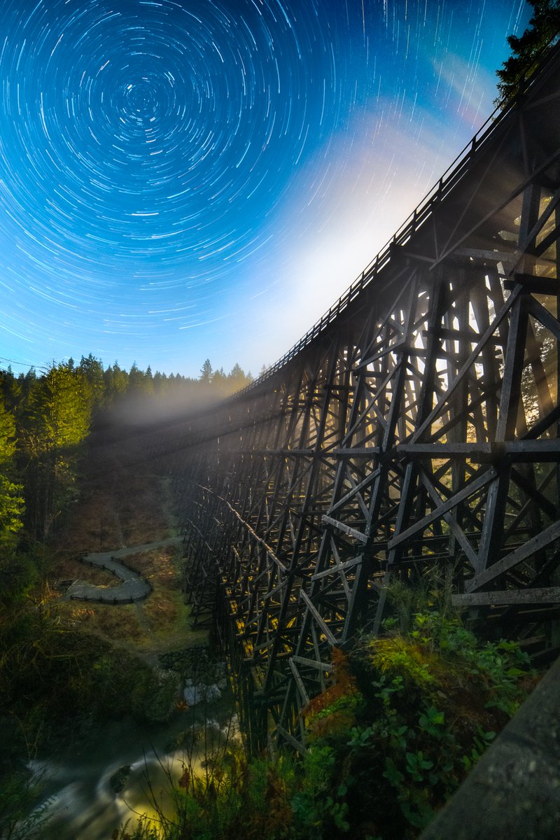 JohnFultonjpg's tweet photo. I just minted my first piece on @caktux platform 
"Bifröst" 
The ice forming on the deck of the trestle almost looked like the northern lights as the moonlight hit it, making it the closest thing I've seen to the fabled "rainbow bridge"
https://t.co/coRgN7nPEG https://t.co/qCTy8NO2lR