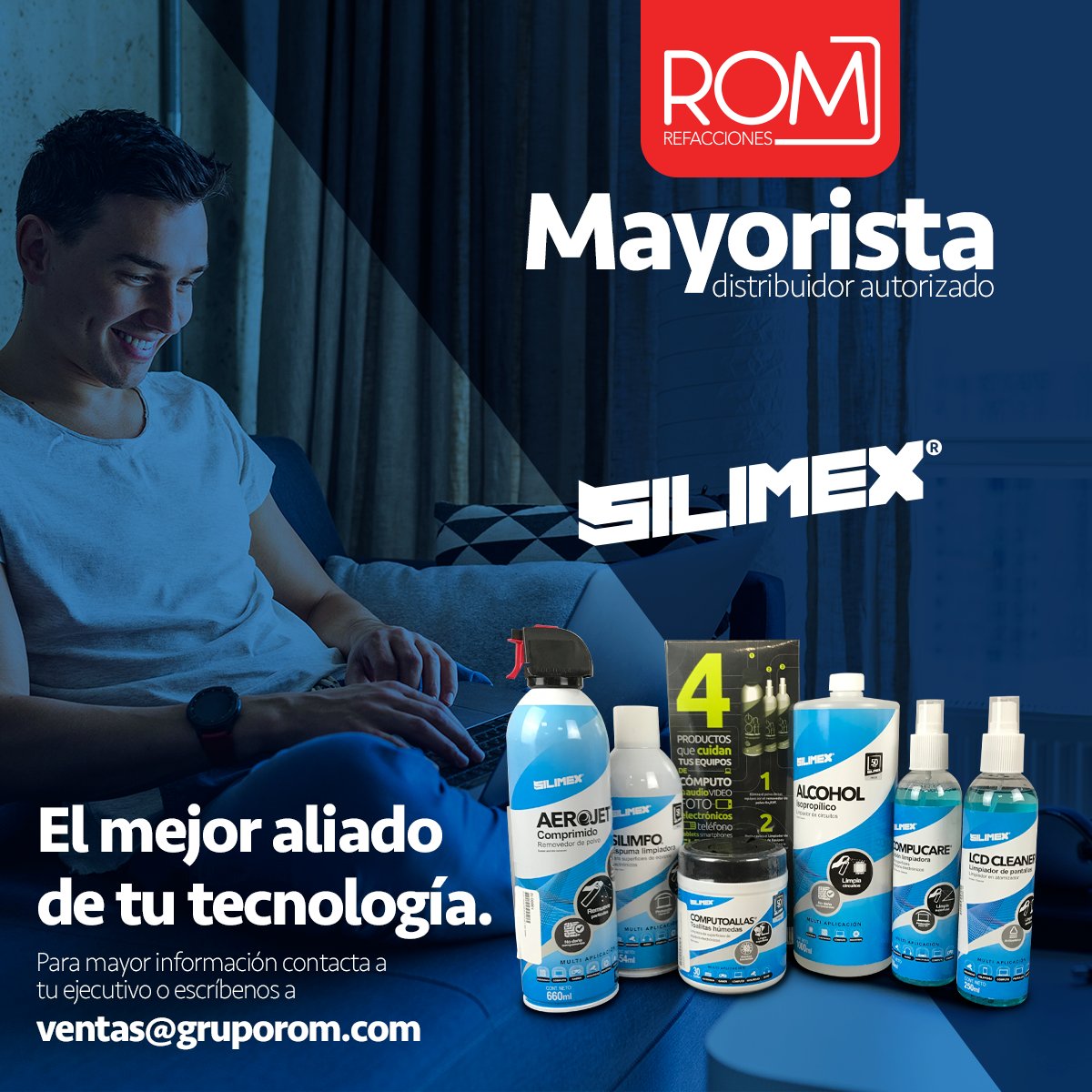 ROMRefacciones's tweet photo. Somos mayoristas distribuidor autorizado de productos @Silimex
💥👏👏Contacta a tu ejecutivo de ventas o escríbenos al correo ventas@gruporom.com
Regístrate como distribuidor en https://t.co/uLvadMbu1P
#Airecomprimido #Alcohol #limpieza #tecnología
#FelizMartes #Silimex https://t.co/T26dnpgxZo