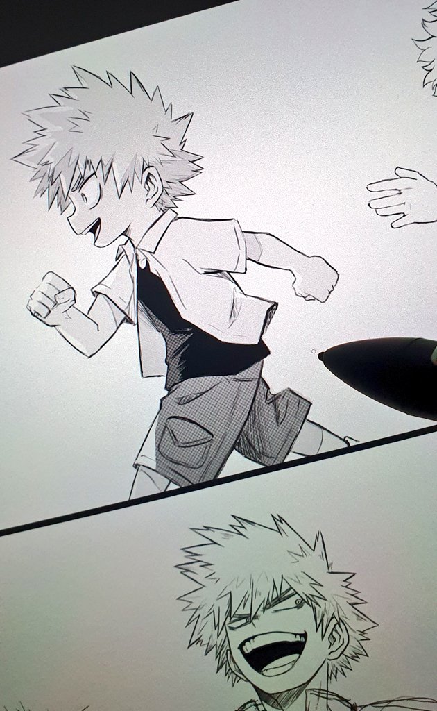#WIP #sketch something new is coming 🙈 is a looong piece. I will finish it soon! (Still learning how to do manga textures properly 😅) 