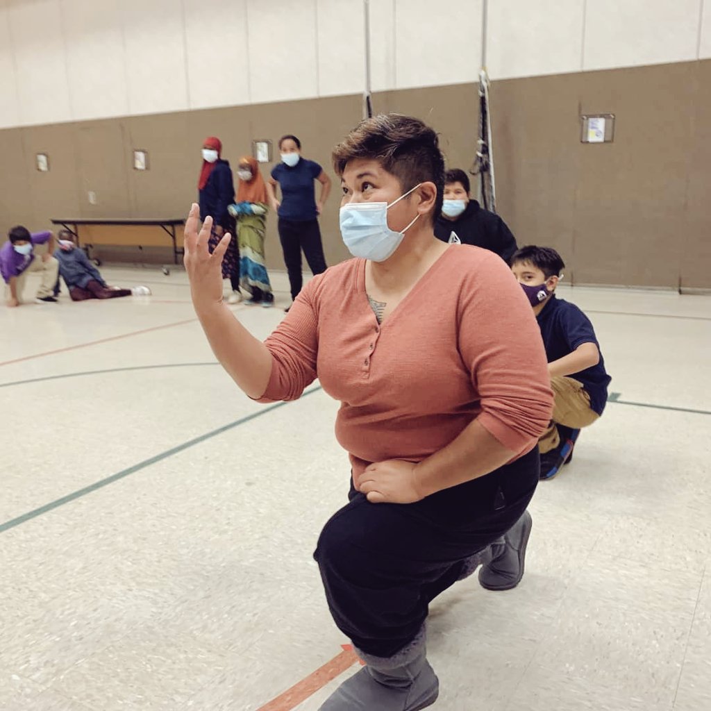 TeadaProduction's tweet photo. Community Engagement is key in the TeAda methodology. 'Masters of the Currents' cast member Kiki Rivera in stillness. Watch Kiki on stage 11.19 7pm & 11.20 11am. Free Admission RSVP at link https://t.co/y2KQRuS8ku
#mastersofthecurrents #TeAdaonTour https://t.co/BUO9kKdxiT