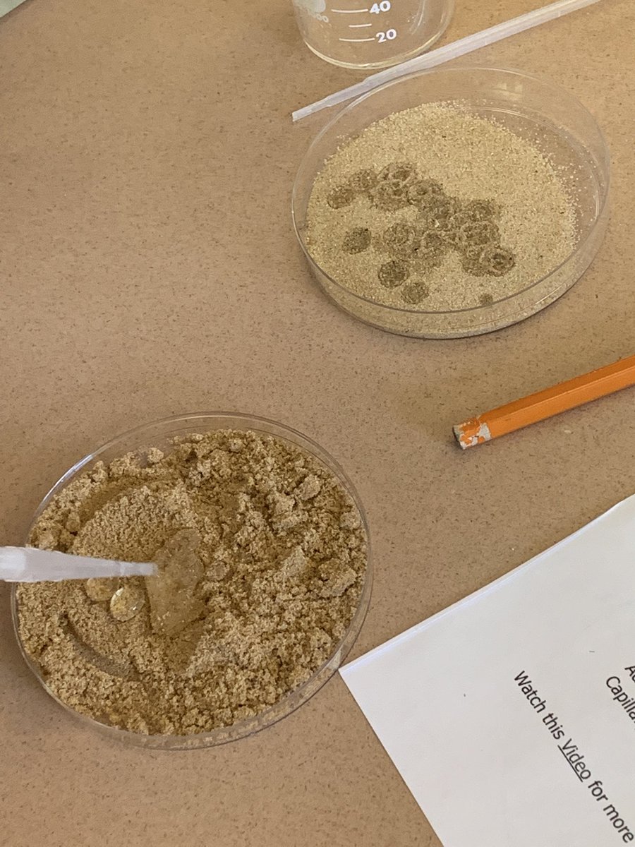 lpvento's tweet photo. Are you hydrophilic or hydrophobic? Broughal’s 8th grade explores the wonders of water! @BASDBroughalCS #science #BASD https://t.co/N2YyiPT8Wh