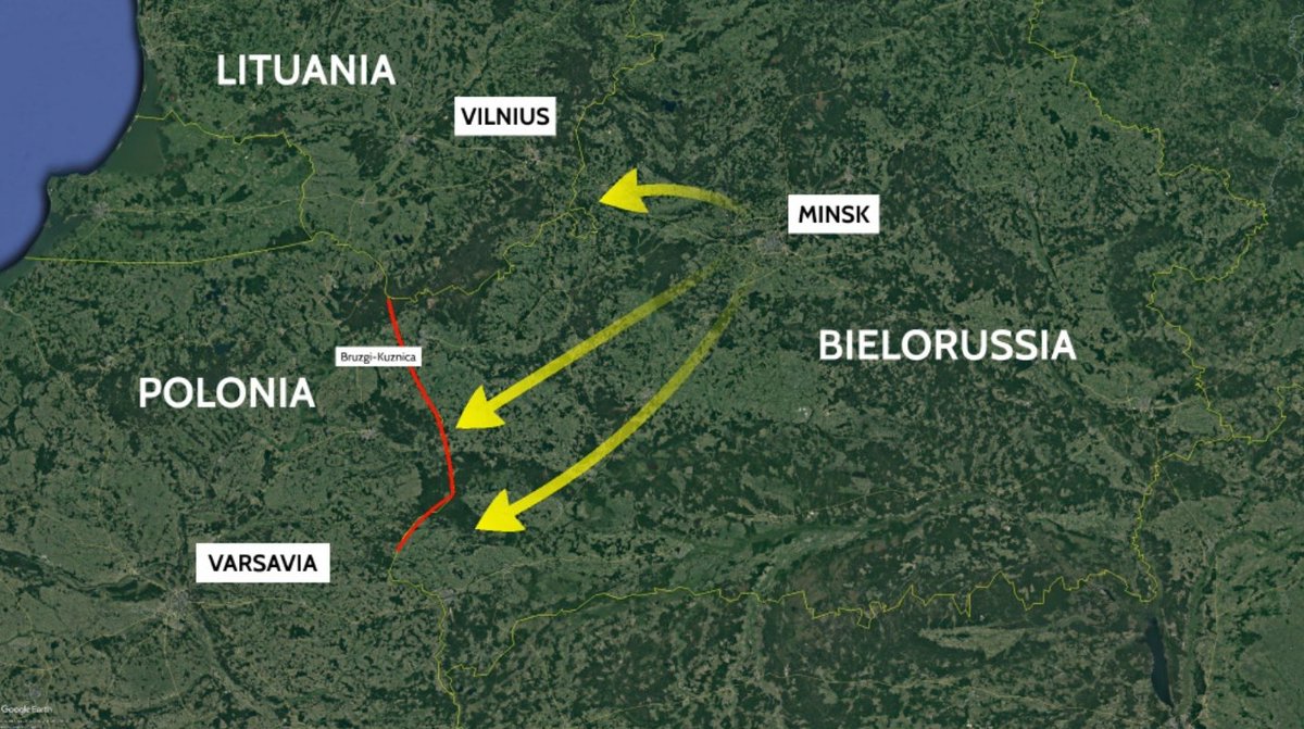 AndreaGerli's tweet photo. #Checkpointrainews questa sera su #Belaruspoland: si parla di #HybridAttack, ma cosa è davvero guerra ibrida? Quale narrazione e interessi di #Polonia, #Bielorussia (e #Russia). In mezzo, migliaia di persone al gelo. Alle 22:30 su @RaiNews con @pastom dal confine e @franxstrax https://t.co/MhpNIKaXay
