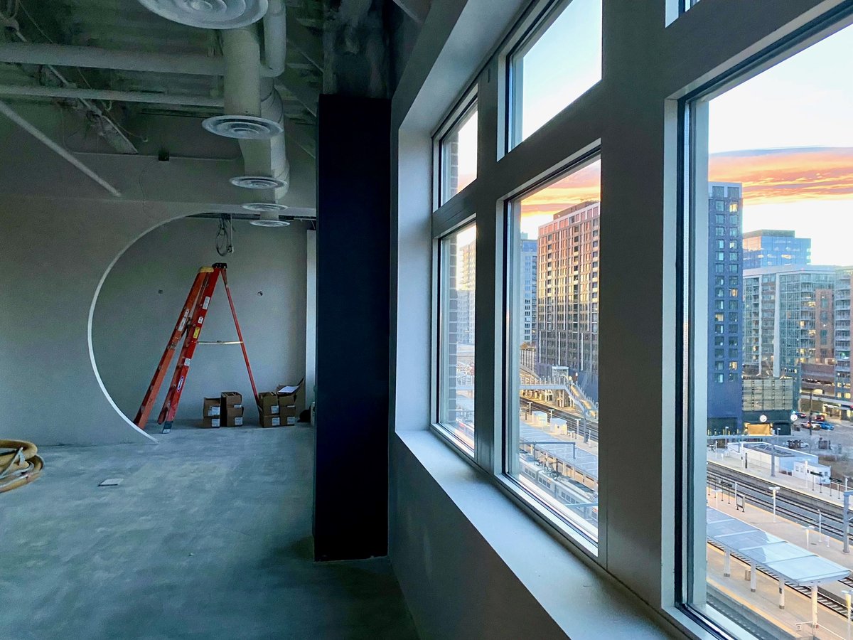 EUA's tweet photo. Our #Denver employees got a sneak peak of the #renovations to our new office downtown (same building, new floor!). Can't wait to see the finished project in a few months! https://t.co/fNhPpCIvpJ