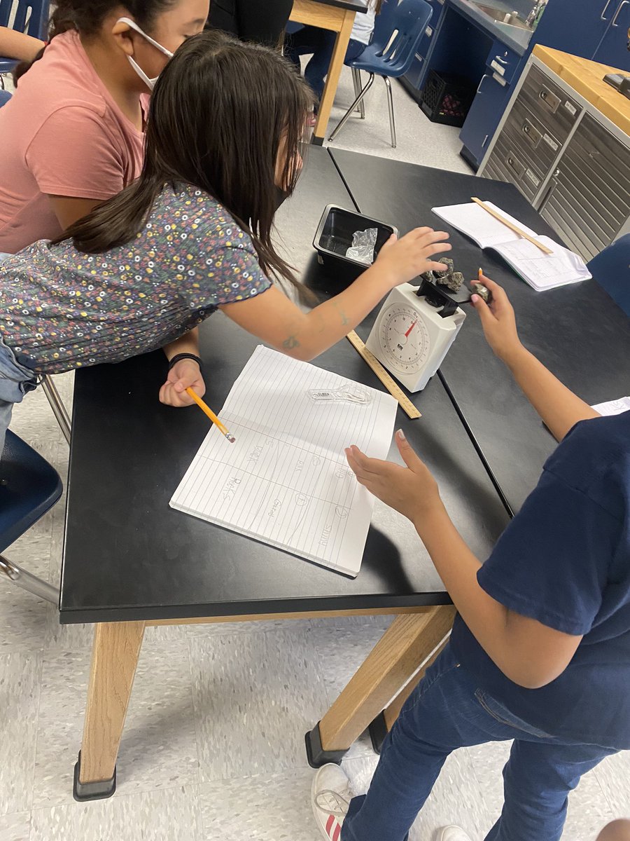 MrsGarciaMath's tweet photo. My students love science lab day! Exploring different kinds of rocks today. @McMullanElem https://t.co/Kx8Urj1GNO