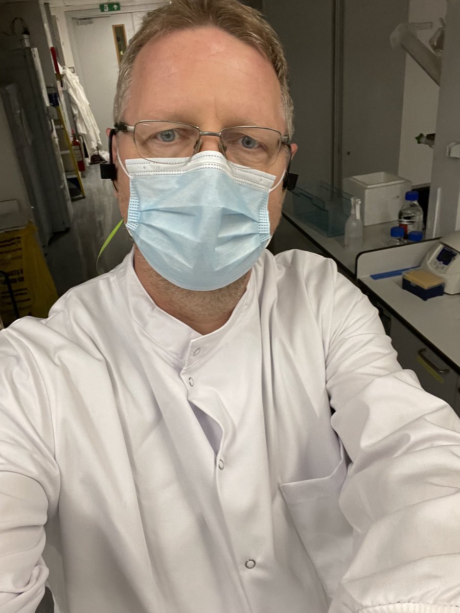 Brand new lab coat time! You REALLY don’t want to see my old one - I use it as a teaching tool to show why we wear lab coats…. 😀