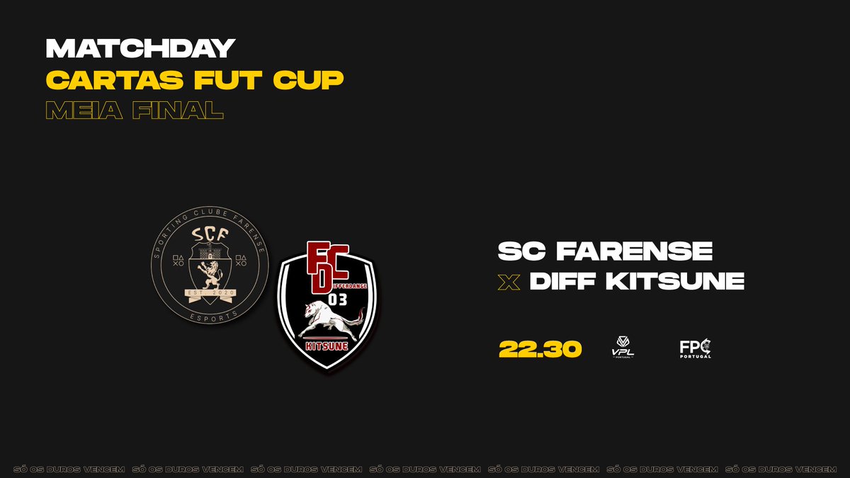scfarense_pc's tweet photo. MATCHDAY
Cartas FUT Cup
Meia Final 1ª Mão

x FC DIFF Kitsune

22.30

Acompanhem a transmissão em: 
https://t.co/waJGI2xeb4 / https://t.co/lS2EOYT232 https://t.co/7zS4Qzt6Zn