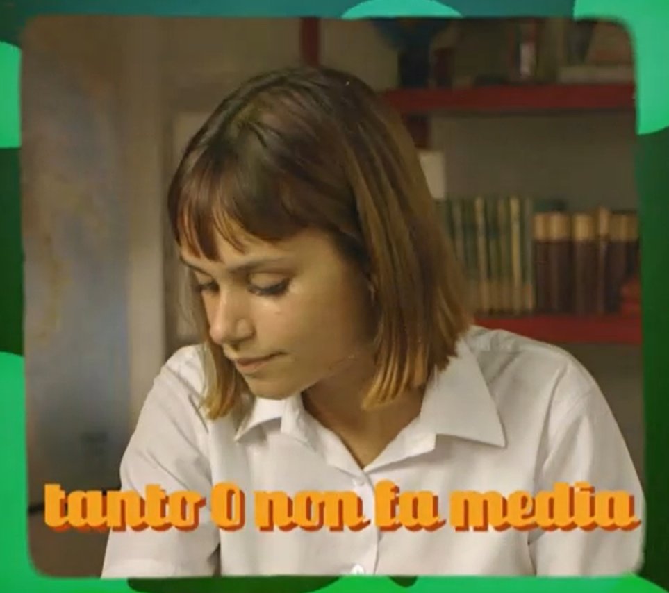 ChillPopcorn's tweet photo. Eh no tesoro, la frase era "Quando la persona è 0, l'offesa è nulla" non "0 non fa media" 
#IlCollegio6 #IlCollegio #RaiPlay https://t.co/sOxnV5U8Lr
