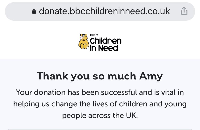 #bbc.co.uk/Sophie please donate for #childreninneed