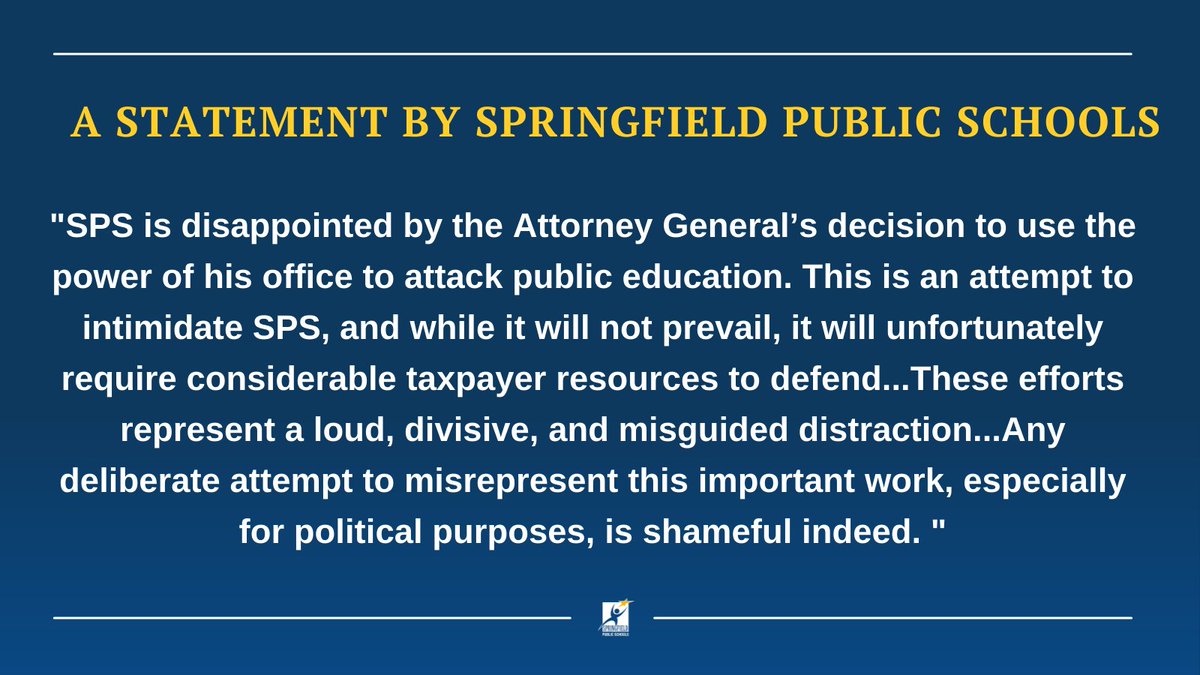 SPS is responding to the legal action filed today by @AGEricSchmitt. Full Statement: bit.ly/3nuitHb.