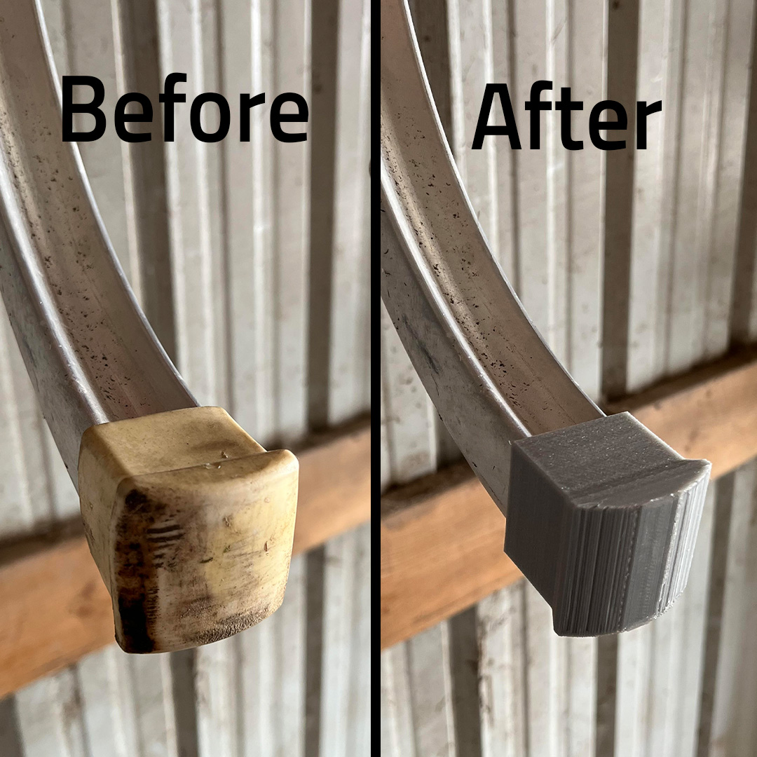 lulzbot3D's tweet photo. Tired of scratching or scuffing paint working on a project?
Flexible filaments such as @NinjaTek3D ninjaflex is excellent for creating a nonmarring surface pliable enough to cap, repair, and replace parts like this ladder foot. ๐ช
#10YearsofLulz #fixedit #3Dprinting #lulzbot https://t.co/Ie9ZM15Ohj