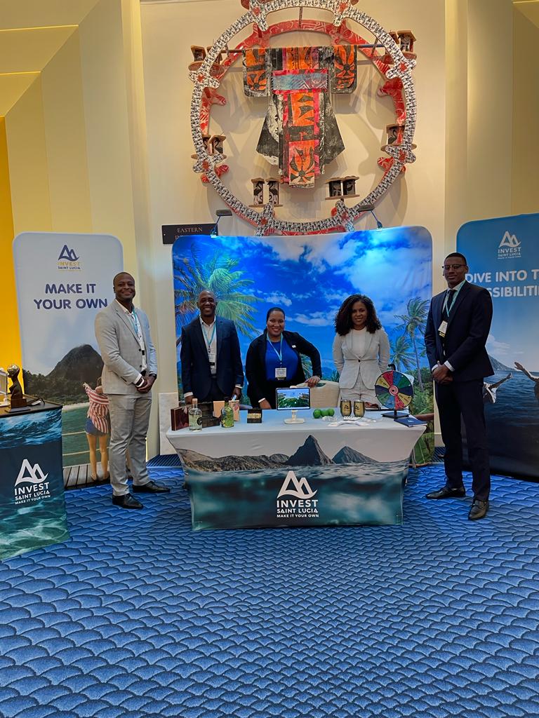 SaintLuciaGov's tweet photo. Invest Saint Lucia, headed by CEO Mr. Roderick Cherry, attended the 10th edition of the Caribbean Hotel Investment Conference &amp; Operations Summit (CHICOS) from November 10-12, 2021, held at the Grand Hyatt Baha Mar in The Bahamas. https://t.co/l8tmJDqCss https://t.co/g7H9Y4QuOS