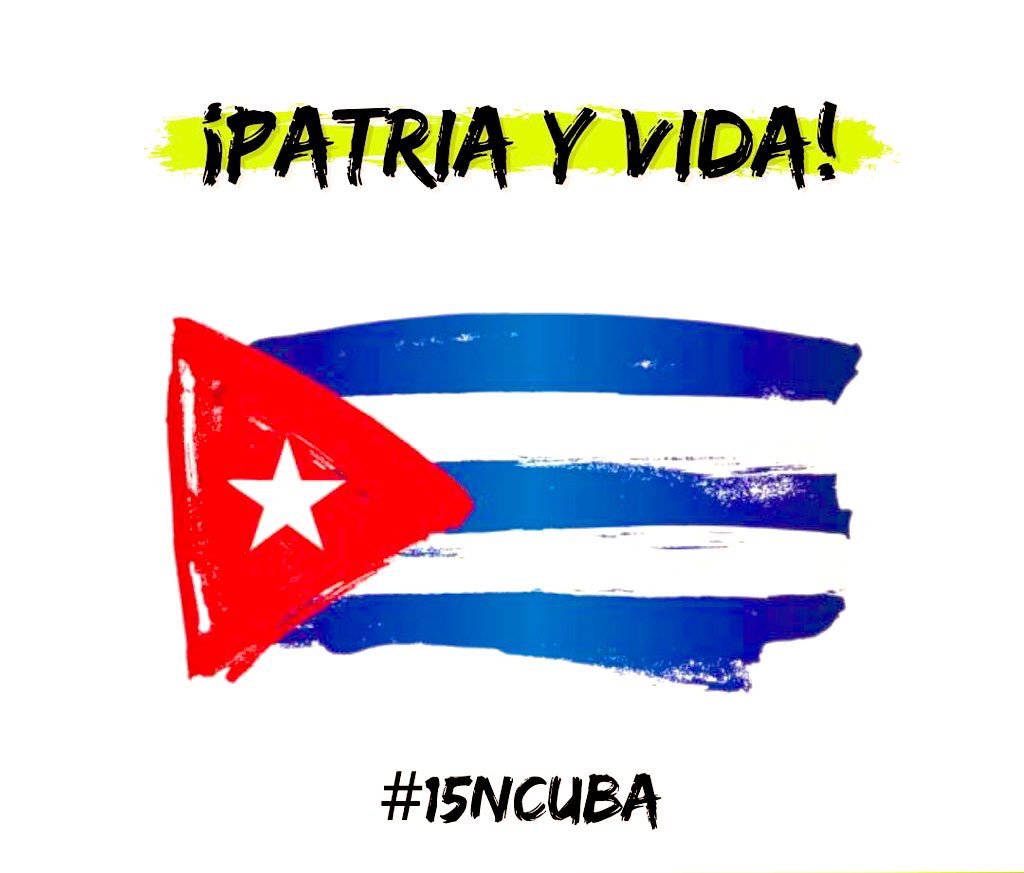 Eliabd6308's tweet photo. @USEmbCuba El pueblo cubano no está dispuesto a negociar con este régimen la libertad del pueblo, queremos que esta dictadura salga del poder y nos deje vivir una vida digna y en paz #Cubaesunadictadura #FueraDelPoder #PatriaYVida https://t.co/o4fcrg8hYK