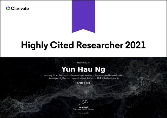 Yun Hau NG CAREnergy_Lab@CityU (@nergycare) on Twitter photo I am deeply honoured to have had many wonderful mentors, colleagues, collaborators and students that enabled me to be on the <a href="/ClarivateAG/">Clarivate for Academia & Government</a> #HighlyCited2021 list. Great support from <a href="/SEE_CityU/">School of Energy and Environment, CityUHK</a> <a href="/CityUHongKong/">CityU Hong Kong</a>. #photocatalysis #solarfuels. See the full list bit.ly/3qEBjxg I am deeply honoured to have had many wonderful mentors, colleagues, collaborators and students that enabled me to be on the <a href="/ClarivateAG/">Clarivate for Academia & Government</a> #HighlyCited2021 list. Great support from <a href="/SEE_CityU/">School of Energy and Environment, CityUHK</a> <a href="/CityUHongKong/">CityU Hong Kong</a>. #photocatalysis #solarfuels. See the full list bit.ly/3qEBjxg