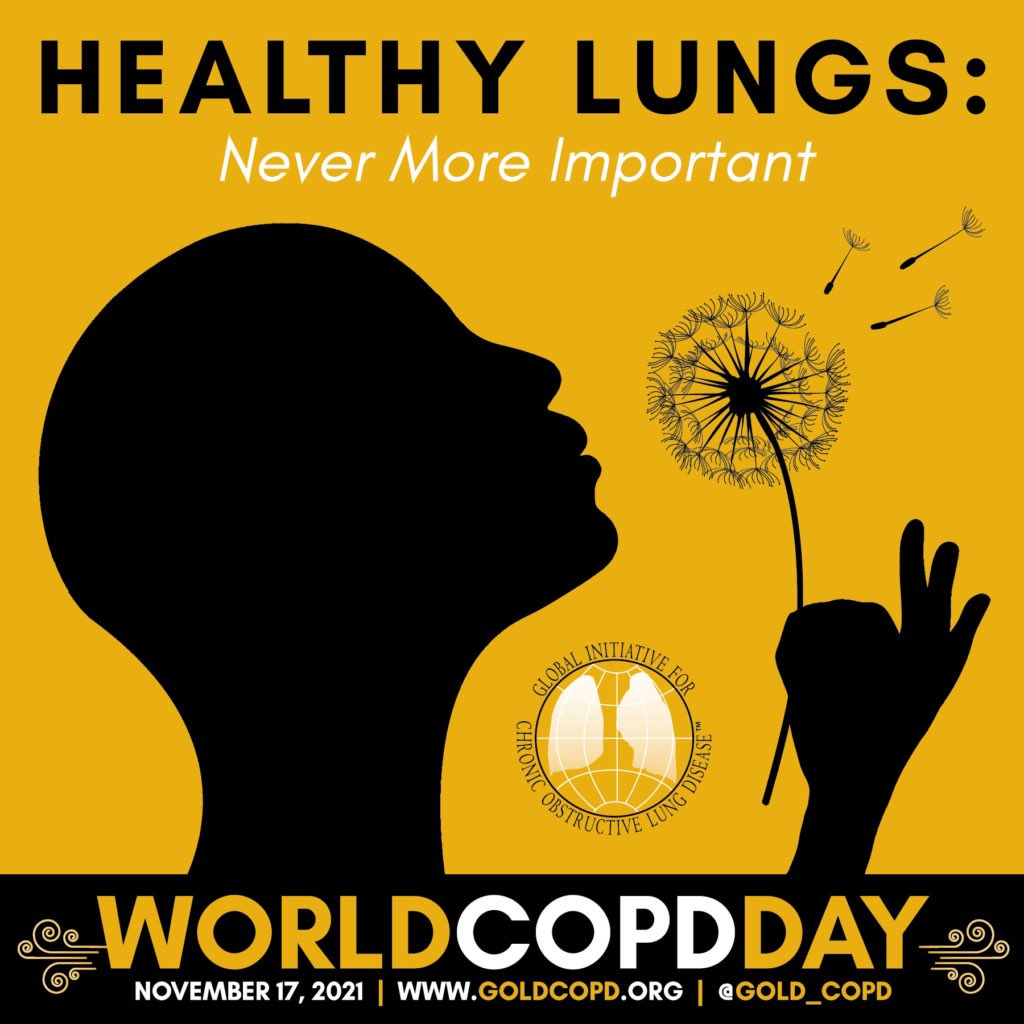 Op 17 november 2021 is het Wereld COPD dag. De afdeling longgeneeskunde van <a href="/ZorgSaam/">ZorgSaam</a> Zeeuws-Vlaanderen participeert actief aan dit event om het belang van preventie, diagnose en multidisciplinaire behandeling van deze longziekte onder de aandacht te brengen. #worldcopdday #copd