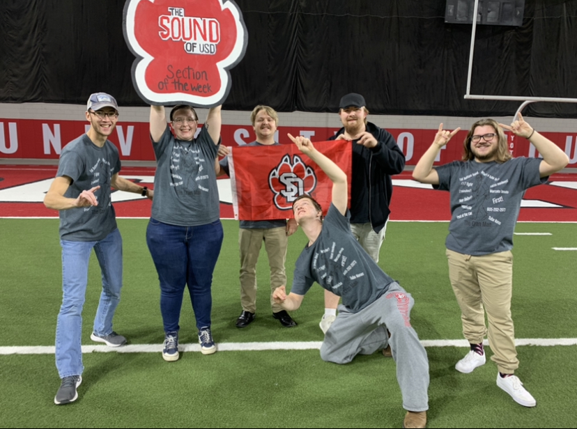 Happy Tuesday Coyotes! You know what time it is? It’s time to show which section got Section of the Week! At the USD vs. SDSU football game, the sousaphone section received the shield for the second time this season. Well done sousies!!