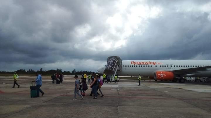 #AviaciónCubana | El Aeropuerto Internacional "Abel Santamaría" de Santa Clara da la bienvenida a la aerolínea #Sunwing procedente de Toronto Canadá 
#CubaViveYRenace ✈️🇨🇺
#CubaDestinoSeguro 🇨🇺
