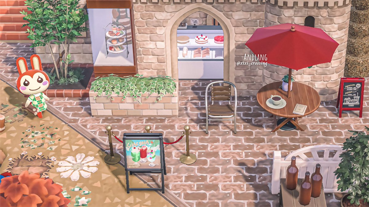 xixi_playing's tweet image. You’re invited for cakes 🍰  #AnimalCrossing #ACNH