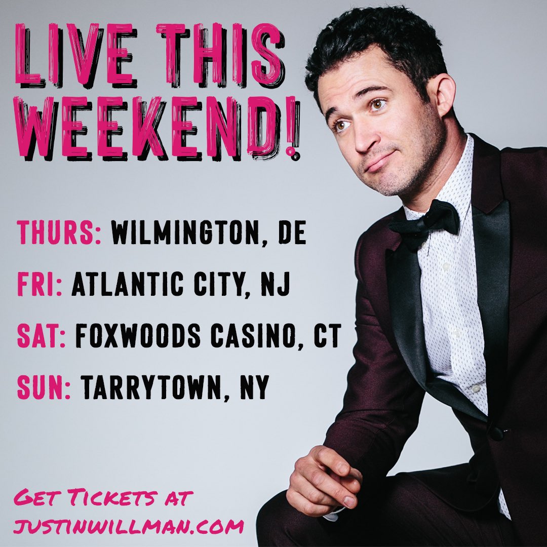 Justin_Willman's tweet photo. EAST COAST this weekend is almost SOLD OUT!! Grab tickets while you can. It’s gonna be a special one. https://t.co/ubaZ1c27pv #MagicForHumansTour https://t.co/x395g5pCbw