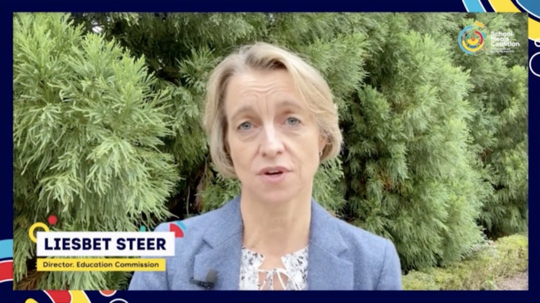 "The #Education Commission and the Global Education Forum are strongly committed to playing a leadership  role in the financing work of the <a href="/SchoolMeals_/">School Meals Coalition</a> Coalition."  –<a href="/LiesbetSteer/">Liesbet Steer</a> announces new #financing task force to expand &amp; innovate funding for school #health + #nutrition