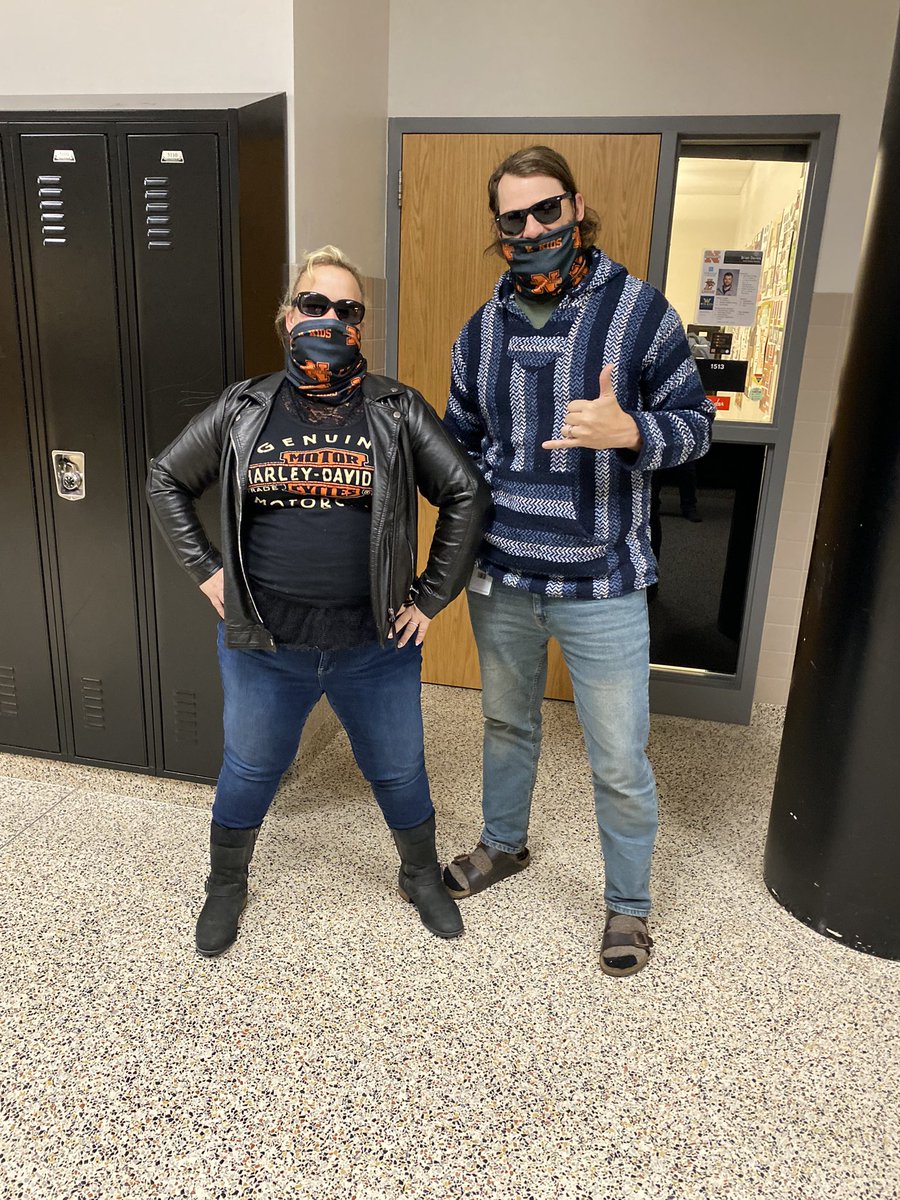 The early favorites to win <a href="/NAHS1619/">NAHS</a> Spirit Week Surfers &amp; Bikers Day are <a href="/konkretekidsH/">Mrs. H</a> and <a href="/KonkreteGolf/">NAHS Varsity Golf</a>! Who has more school spirit than the <a href="/NAHS_SSDept/">NAHS_SocialStudies</a>?!?