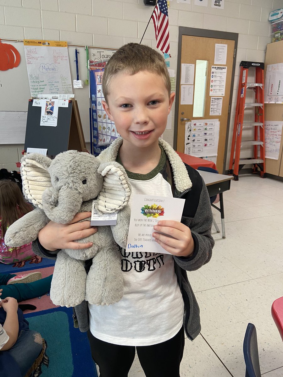 Mrs_KThompson's tweet photo. Congrats to our week 2 trivia winner for One School, One Book! Way to go, Dalton! @OldPointeElem @readtothem #oneschoolonebook #oneandonlyivan 🦍 🐘 https://t.co/Xiblgndued