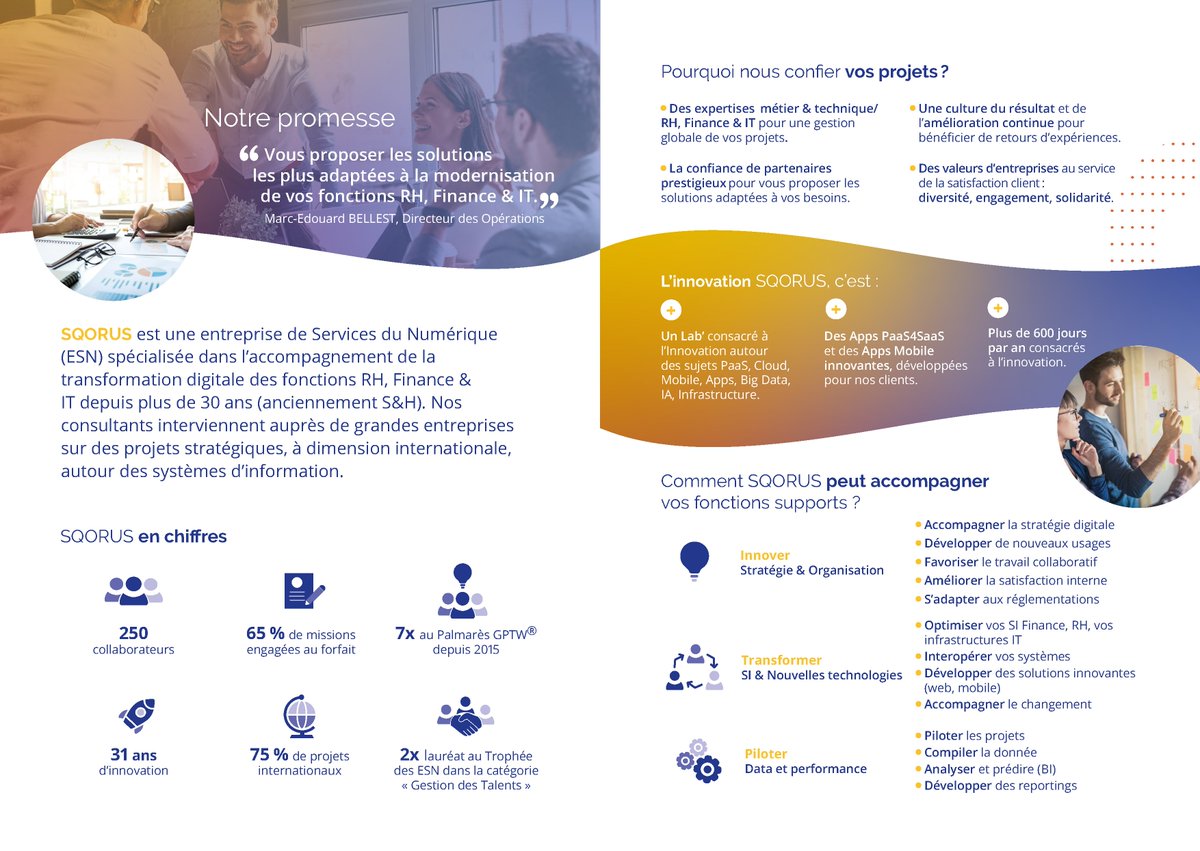 SQORUS's tweet photo. Il y a 1 mois nous vous avons dévoilé notre nouvelle identité
Voici notre nouvelle documentation corporate pour en apprendre davantage sur nos expertises RH, Finance et IT et nos offres

#rebranding #révélation https://t.co/VTjJdbijFr