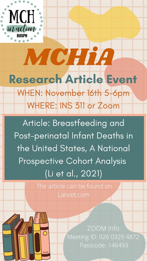 TONIGHT!! Join MCHiA this evening for our Research Article event.

We hope to see you there!
