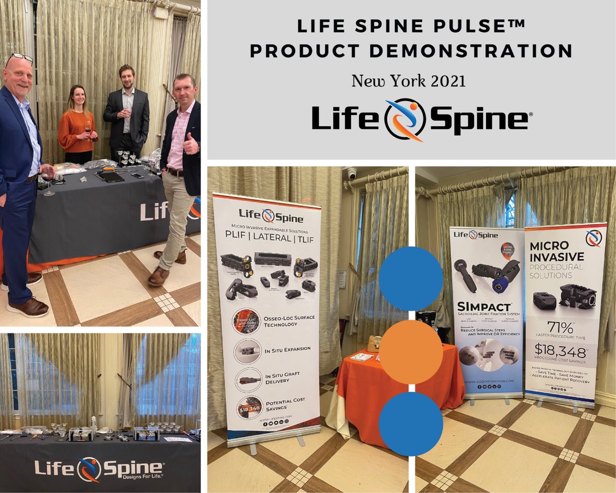 Life_Spine's tweet photo. Thank you to all the visiting physicians and their reps who joined us in New York to learn about our Micro Invasive Procedural Solutions.
#LifeSpine #NY #MISSurgery #MedicalDevice #Spine #SpineSurgery #Neuro #NeuroSurgery #Orthopedic #OrthopaedicSurgery #MicroInvasive https://t.co/3iTr4H0B2F