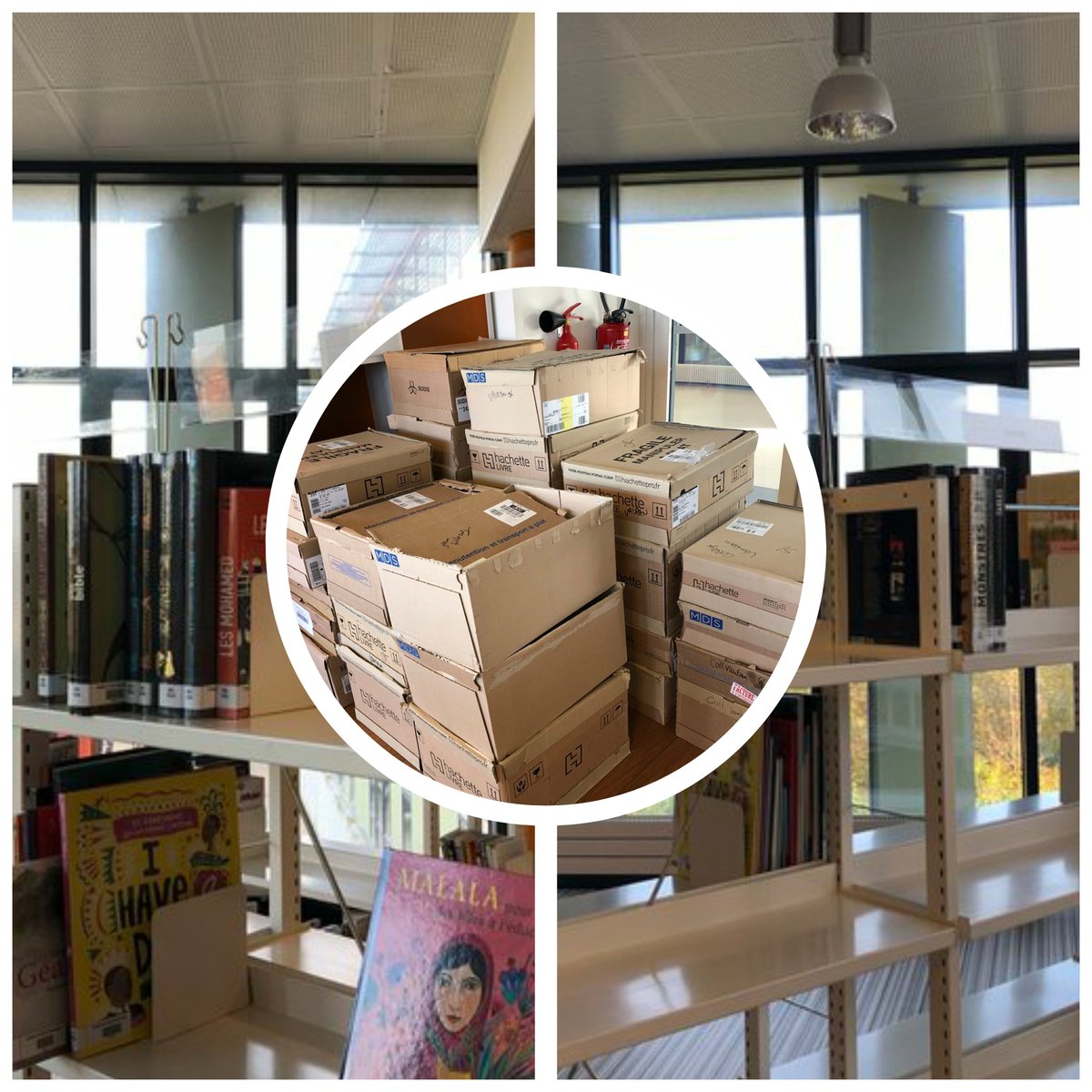 CiteEduMaubeuge's tweet photo. 📚 G2T5 =>Projet @cdi_vauban_mbge :"le livre,un objet d'épanouissement au service de l'apprentissage"
🎯   Maîtrise des fondamentaux 
- Faire du CDI un carrefour des cultures livresques 
- Conforter la place des Lettres 
- Constituer un fonds commun -liaison 1D/2D https://t.co/PGgyEYxsly