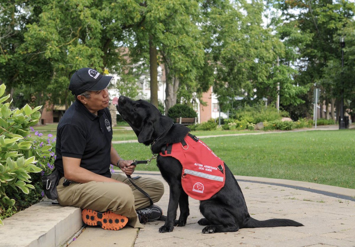 LFCDogGuides's tweet photo. Congratulations to instructors Sarah Pelletterio and Art Fernandes! Their three-year apprenticeships are finished and they are officially full #LFCDogGuide instructors. They both have become tremendous assets to the Service and Autism Assistance programs. https://t.co/zBrCAHBnZ0