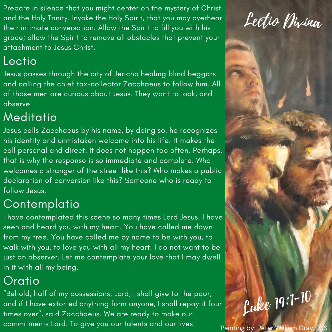 FatherAndrewSza's tweet photo. Lectio Divina: Jesus calls us by name like Zacchaeus https://t.co/RACOyR9i8i