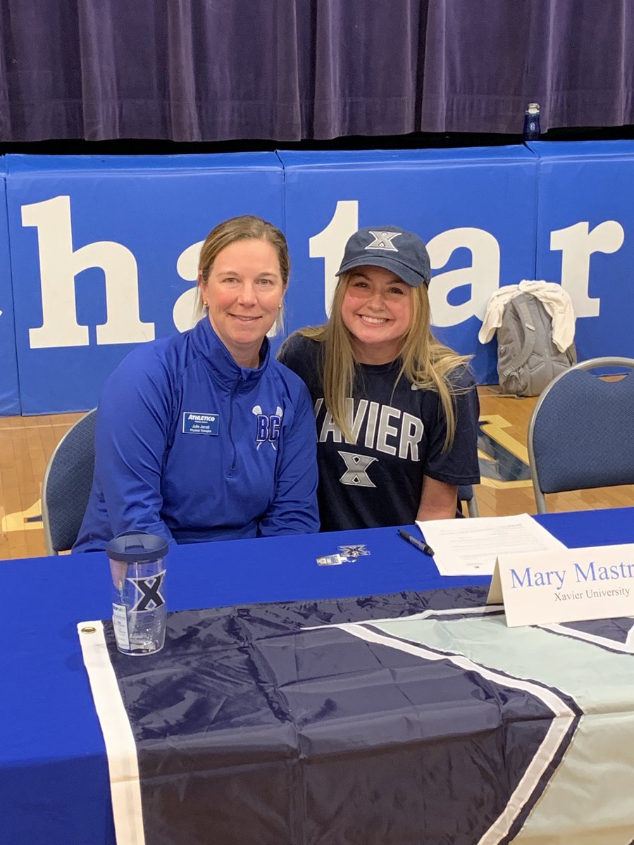 BCHSAthletics's tweet photo. Congrats to Mary Mastrian for signing with Xavier University (OH) to continue her studies &amp; play Lacrosse! The Musketeers are getting a great one!! https://t.co/hS3LOv9aPZ