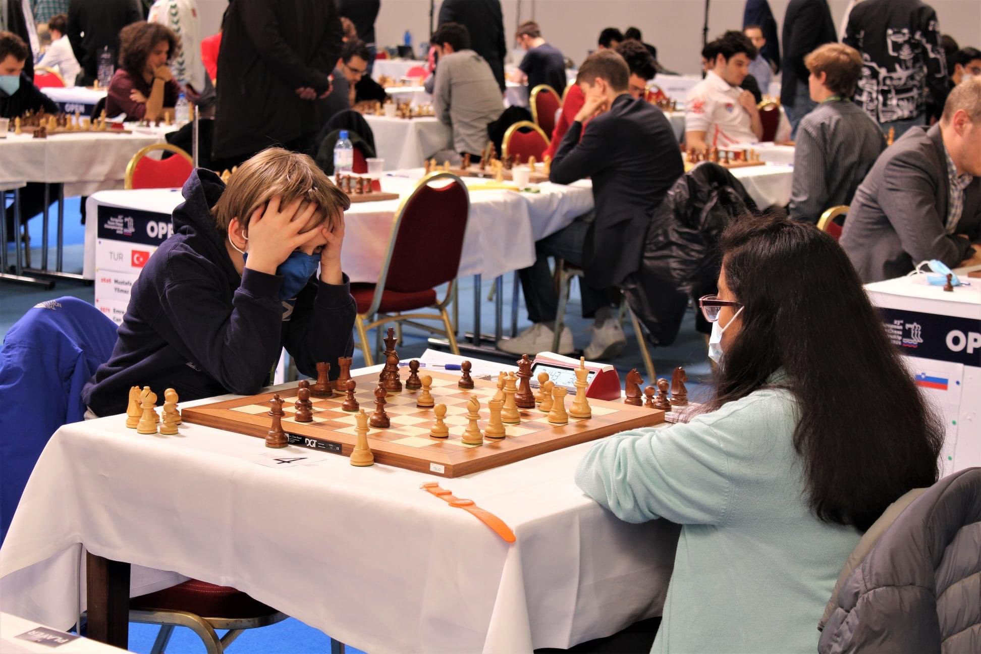 European Chess Union on X: The 5th round of #ETCC2021 brought many intense  games. One of the Open event clashes features the battle on the 4th board  of the Scotland-Ireland match, between