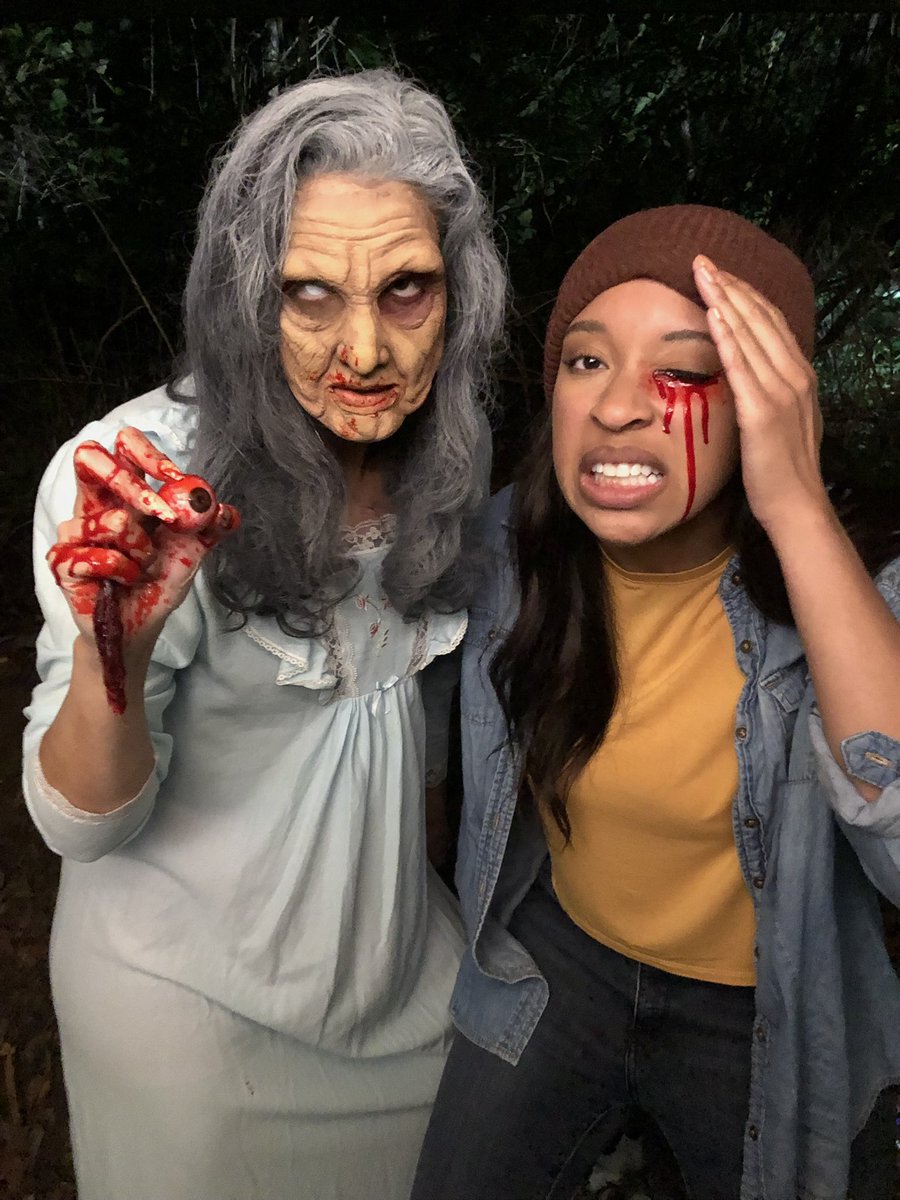 BallouMyretta's tweet photo. Super fun transformation from gorgeous to gore gam-gam👹😯 For “Abuela” Short Film. 🖤 https://t.co/da2IVeOOBZ @rimbasma  @BuddyFXnet https://t.co/5yoLnXHJOe