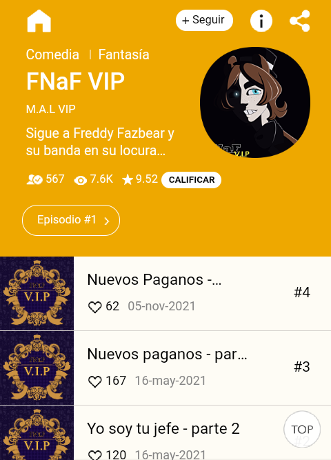 MAL_fnafVIP's tweet photo. Noticias amigos! Webtoon nos ha devuelto la serie, después de varios días y luego de haber hecho unos cambios, ya estamos de vuelta. Ahora hay una advertencia antes de cada capítulo y la descripción, pronto les traeremos un nuevo cap, gracias por el apoyo que nos dan #fnafvip https://t.co/gwiHugfo2w