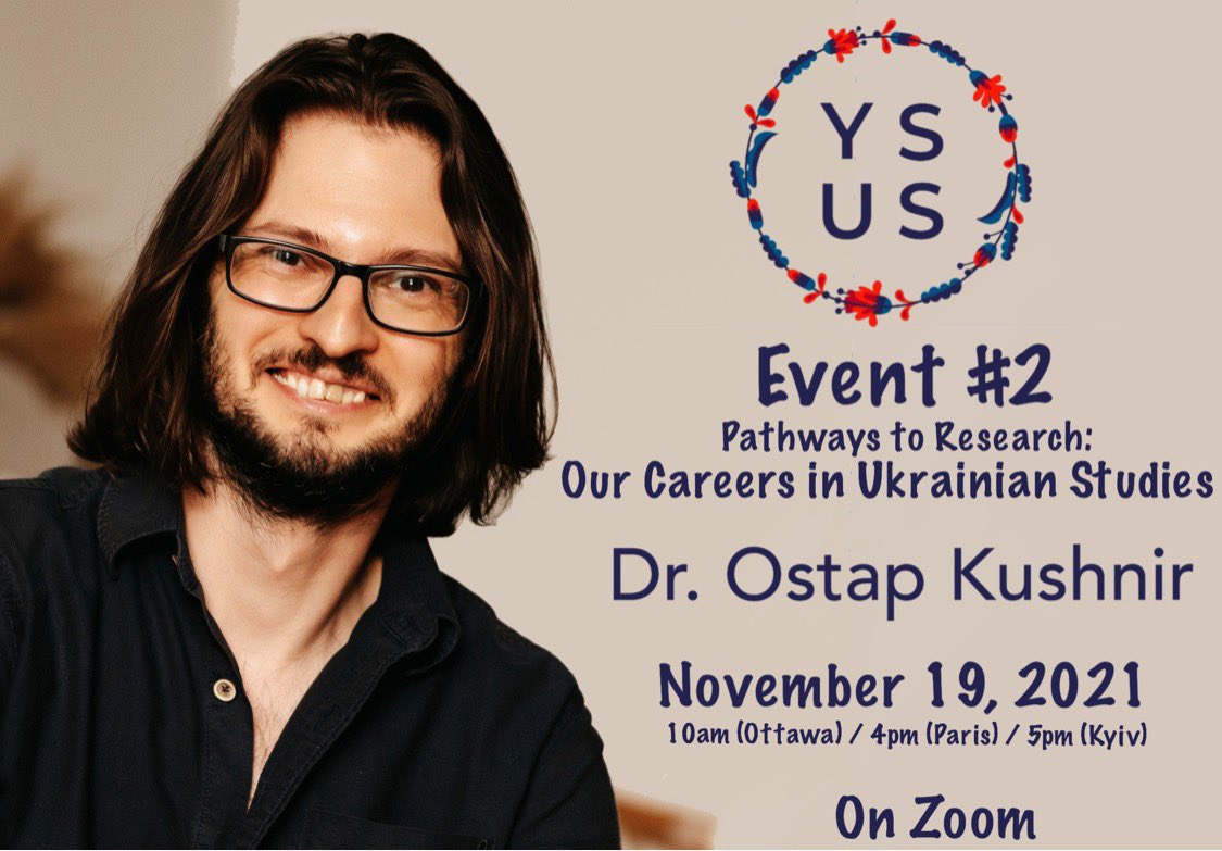 YSUSnetwork's tweet photo. Get ready for 2nd YSUS Event on November 19th ! We are pleased to host @OstapKushnir as first keynote speaker on the topic «  Careers in Ukrainian Studies » https://t.co/K4kc1Jlugp