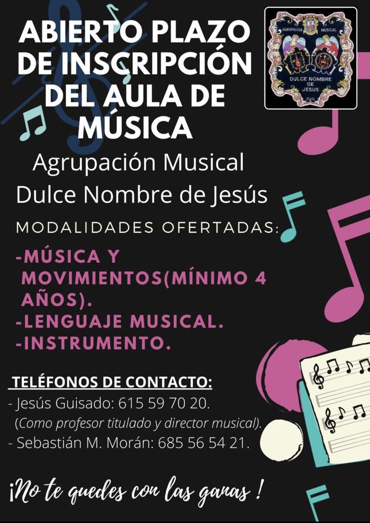 AMDULCENOMBREM's tweet photo. No te quedes con las ganas!!!🎺🥁
#AMDN #Marchena https://t.co/BzrBQtNmDg