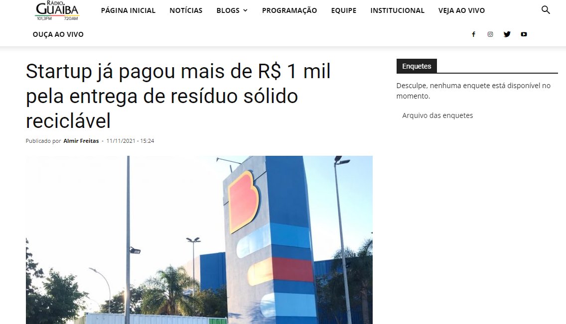 uffizicom's tweet photo. A iniciativa de reciclagem da startup Ciclo, cliente Uffizi, foi repercutida na imprensa de Porto Alegre https://t.co/yNphOzYf7d