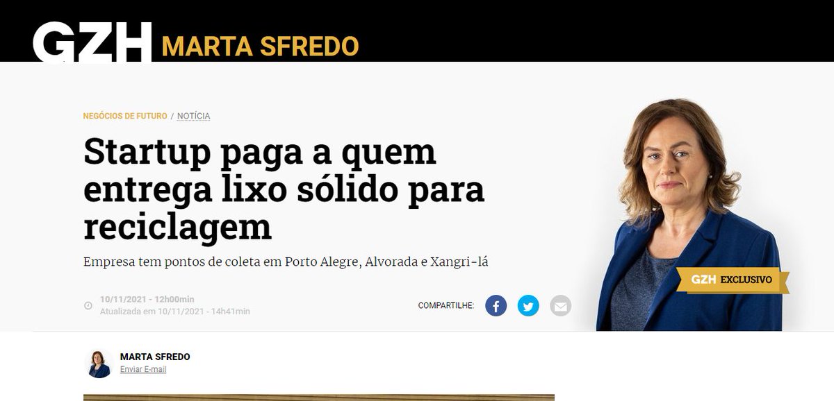 uffizicom's tweet photo. A iniciativa de reciclagem da startup Ciclo, cliente Uffizi, foi repercutida na imprensa de Porto Alegre https://t.co/yNphOzYf7d