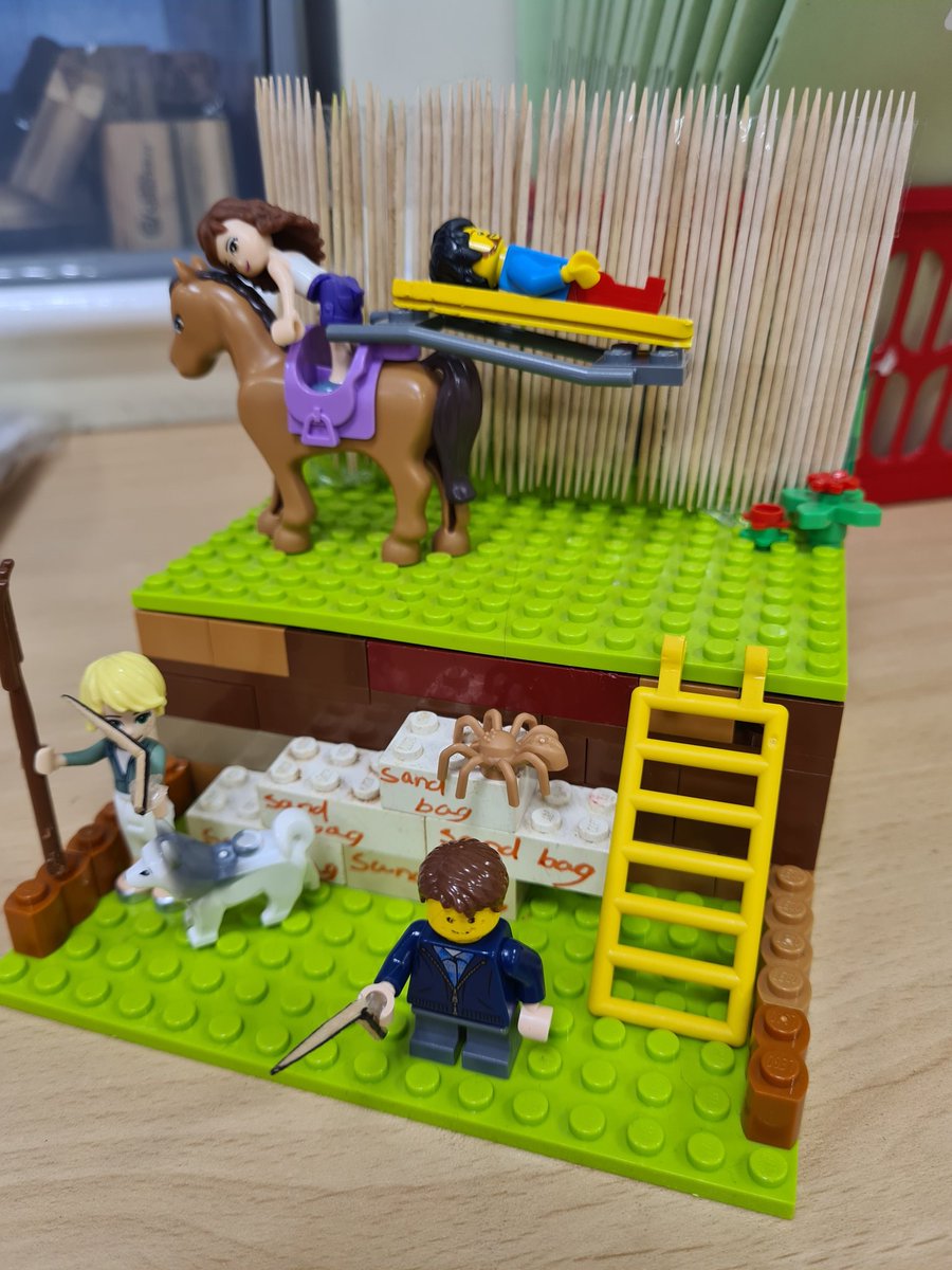 MrsLAusten's tweet photo. Brilliant homework from a child in Humility class today. Last week we were looking at how animals played their part in the war and this knowledge has been embedded into a fantastic Lego scene from the trenches.  #Enthusiasmforlearning https://t.co/QZSbOxuLNI