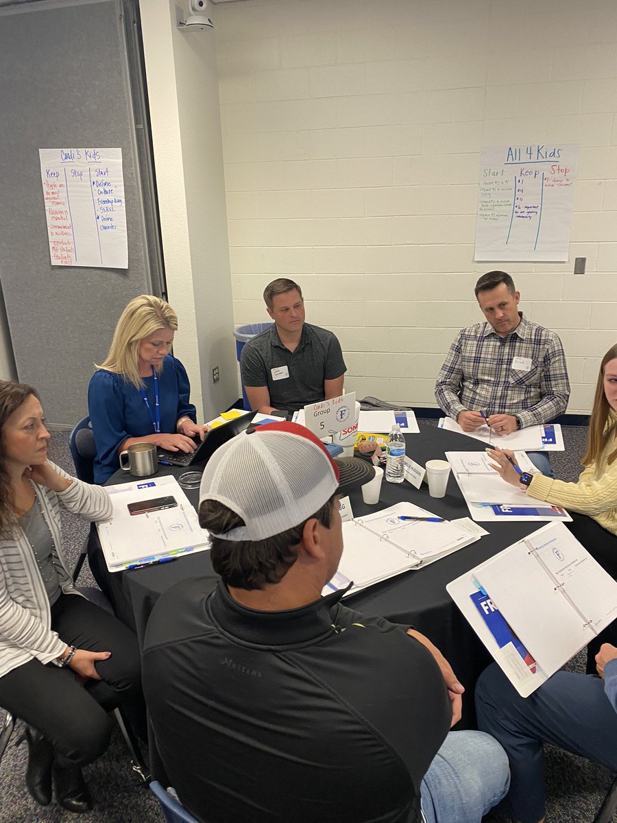 Doctor_J_'s tweet photo. Teams grouped together to discuss definitions of key terms in their vision, mission, and belief statements @FrenshipISD @engage_learning #engagelearning @ShannonKBuerk @mitziclarkrich https://t.co/fpge6527tO