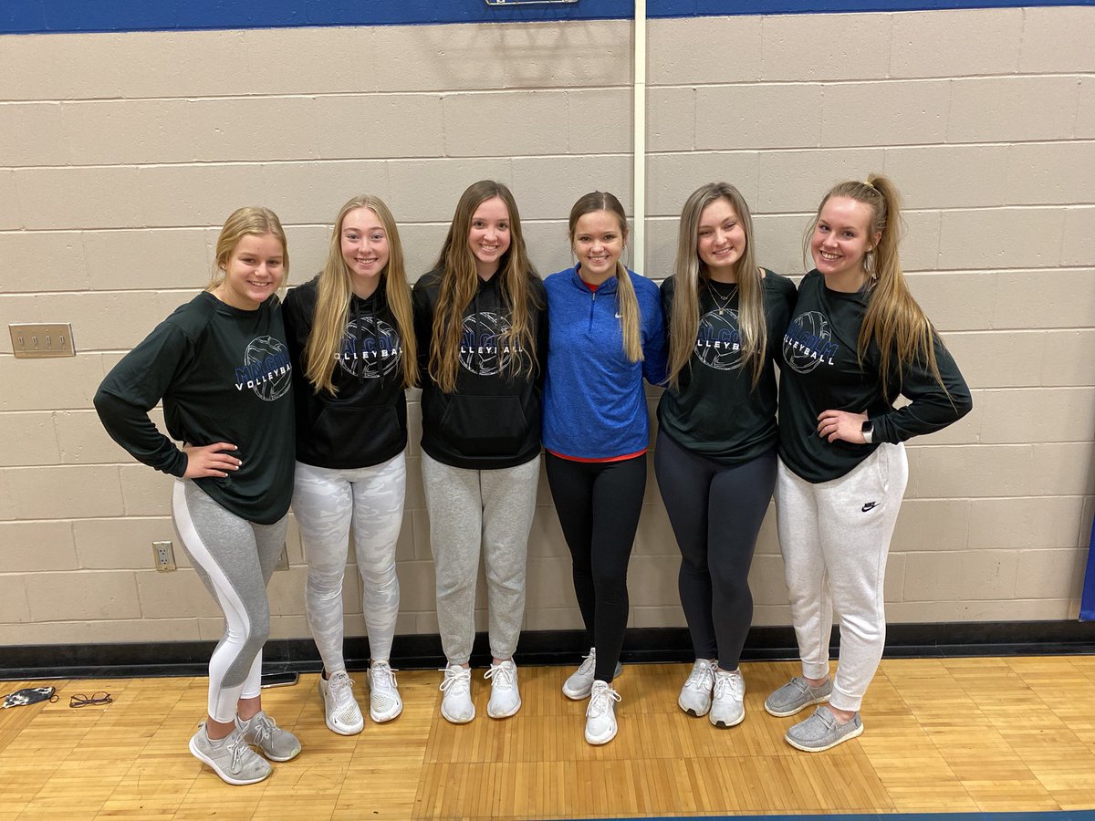 ChadEichenberg1's tweet photo. Congrats to these @VbMalcolm  players for their ECNC All Conference honors. 
Abby Zegar - Hon. Mention 
Kiley Elkins - 1st Team
Diamond Sedlak - 2nd Team
Reagan Wondercheck - Hon. Mention 
Gracie Burwell - Hon. Mention
Lauryn England - 1st Team
#malcolmclippers #nebpreps https://t.co/Vq3YC9qvYQ