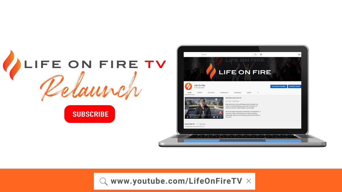 lifeonfire's tweet photo. Do you love YouTube?

Megan and I are so fired up to announce that we are re-launching our YouTube Channel woo-hoo! 🙌

Please click below and subscribe now!
>>> https://t.co/M2QE6BIG8n…
Then next week we’ll start bringing the 🔥🔥

#LifeOnFire #LifeonFireTV https://t.co/7QZm6ELE8U