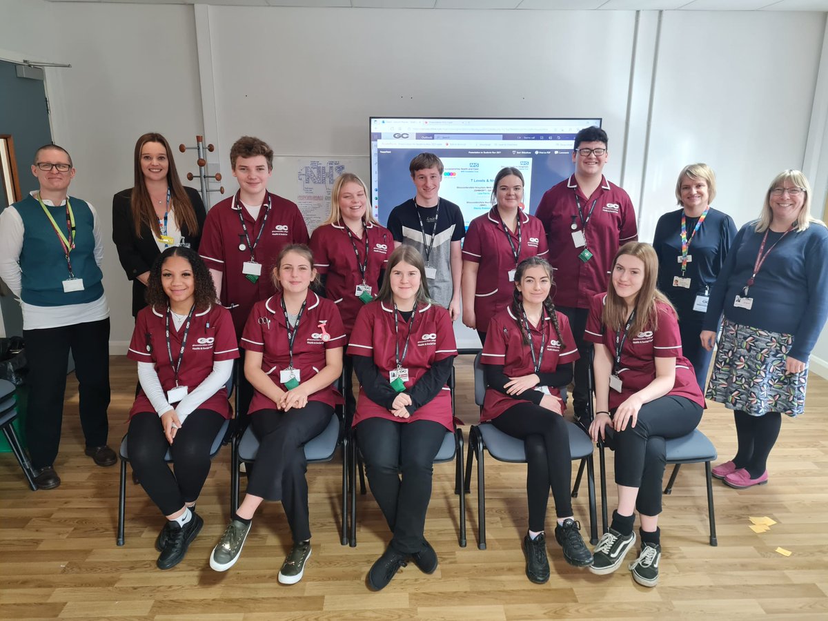 Great morning meeting 1st cohort TLevel Health (adult nursing) presentations were fab and well researched around <a href="/gloshospitals/">Gloucestershire Hospitals NHS Foundation Trust</a>  &amp; GHC both Trusts supporting placements nxt year! #futureworkforce <a href="/sphams/">Steve Hams</a> <a href="/Deborah62655228/">Deborah Lee</a> <a href="/maria_smith999/">Maria Smith</a>