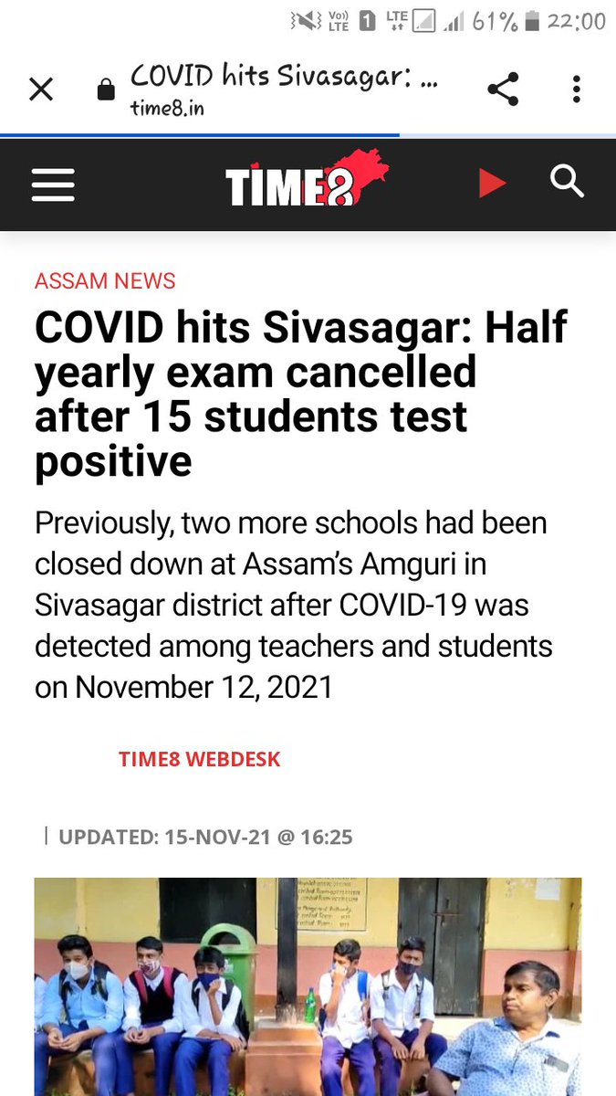 IamSaurav_1's tweet photo. "Health is worth more than learning"-Thomas Jefferson.
@cbseindia29 &amp; #CISCE Students life's are paramount than anything else. Students are being infected becoz of offline classes. Who ll take responsibility of all students? @AIJNSA_official demands
#DoTerm1Hybrid
@IamSaurav_1 https://t.co/28NCy3KkQy
