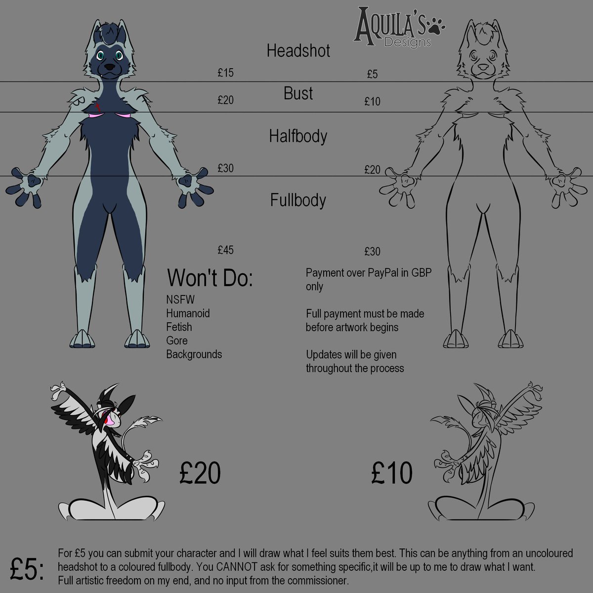 DesignsAquila's tweet photo. New c0m1ss10n sheet, as well as the official species guides for my #originalspecies, #baskirr and #techtile!
#furry #furryfandom #furryartist #furryart #sfw #sfwfurry #sfwfurryart #sfwfurryartist #furrycommissions #commissionsopen #digitalart #fursona
Free ref sheets below!! https://t.co/cSIn5GoPpL