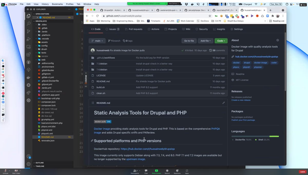 DrupalNYC's tweet image. Today&apos;s topic #DrupalQA, Static Analysis Tools for Drupal and PHP