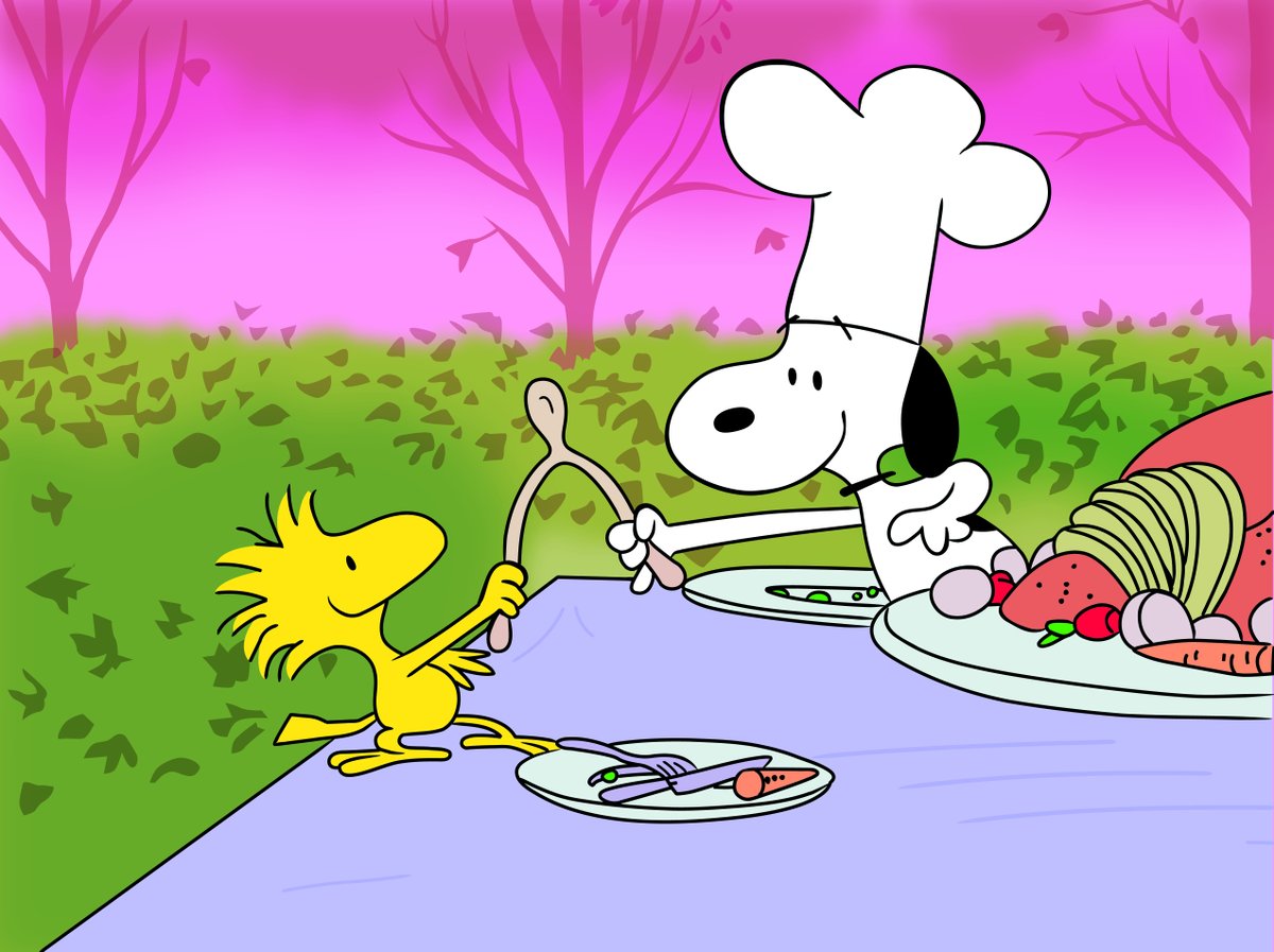 PBS's tweet photo. What are you making for your #ACharlieBrownThanksgiving feast? 🍽 

Don't forget to carve out time for this family classic! Join @Snoopy and the Peanuts gang for a special one-night event airing Sun, Nov 21 at 7:30/6:30c on PBS. https://t.co/DhBvuzF2wN