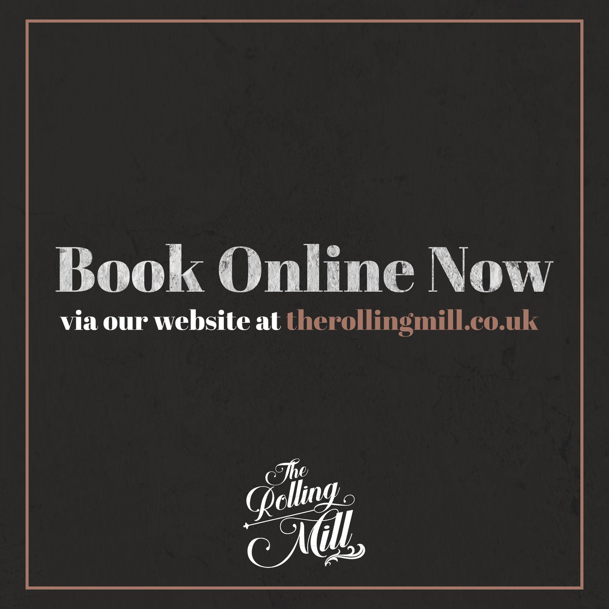 BOOK YOUR TABLE TODAY! 🍽 Ahead of our opening on the 26th November, you can now visit our website at 🔗 therollingmill.co.uk and book your table. 🥳  We're so excited to welcome you to The Rolling Mill 🥂

#birmingham #jewelleryquarter #food #brum #bham #birminghamlife